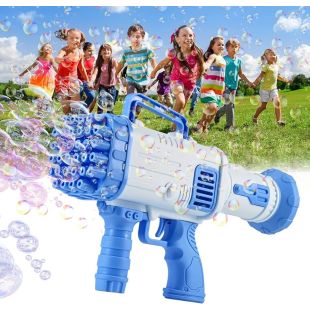 مدفع صانع للفقاعات مع 32 فتحة ألوان متنوعة