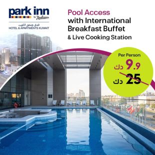 Pool Access with International Breakfast Buffet & Live Cooking at Park Inn