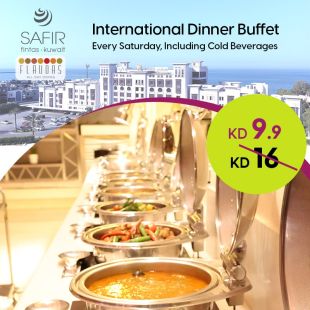 Delicious International Dinner Buffet  at Flavors Restaurant in Safir Hotel - Fintas
