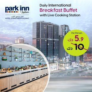 International Breakfast Buffet & Live Cooking Every Morning at Park Inn by Radisson Hotel