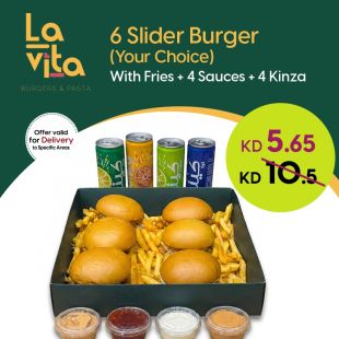 Silders Burger Box Meat or Chicken from Lavita