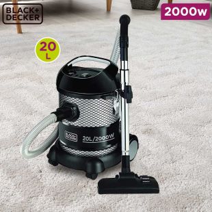 2000W 2 in 1 Dry Drum Vacuum Cleaner 20L with Blower Function by Black + Decker