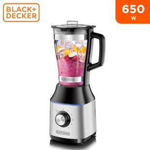 خلاط بقوة 650 واط مع وعاء زجاجي من Black & Decker (منتج جديد / من غير كرتون)
