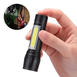 مصباح يدوي LED بقوة 400 لومن و3 أوضاع اضاءة