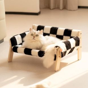 Wooden Padded Removable Cat Sofa