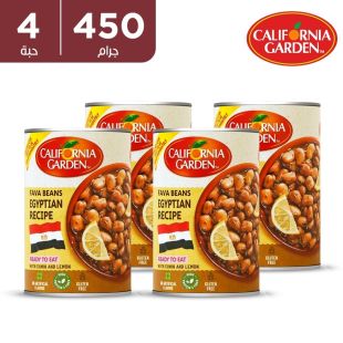 فول مدمس بالخلطة المصرية علبة 4 × 450 جرام من California Garden