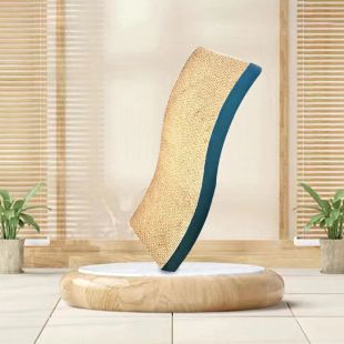 لوحة خدش من الورق المموج للقطط 42 × 21 × 4 سم