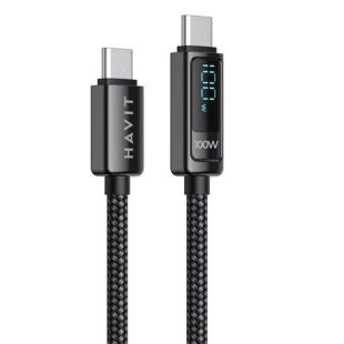 USB-C To USB-C Cable 100W 2m With Digital Display by Havit