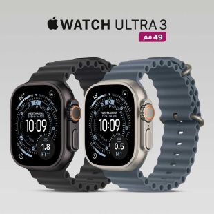 ساعة أبل الترا 3 GPS مع شريحة مقاس 49 مم هيكل من التيتانيوم مع سوار رياضي