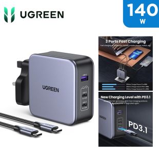 GaN Fast Charger 140W With USB-C Cable by UGreen