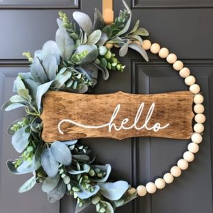 Wooden Hanging Door Decor