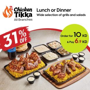 Appetizing Lunch or Dinner Cuisines All Weekdays at Chicken Tikka