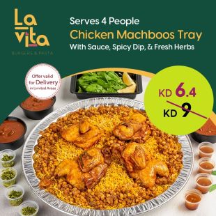 Chicken Masbous tray for 4 Persons from Lavita