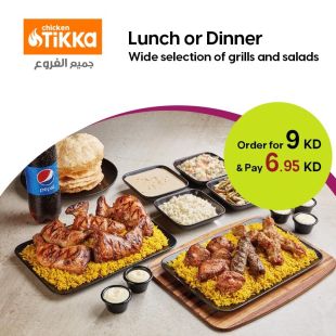 Appetizing Lunch or Dinner Cuisines All Weekdays at Chicken Tikka