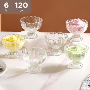 كاسات تقديم آيس كريم 120 مل 6 قطع من Nestasia