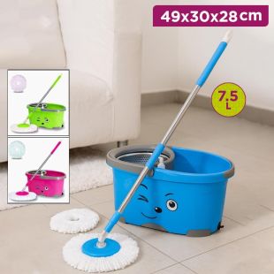 Magic Floor Cleaning Mop 360 Spin With Spin & Dry Bucket