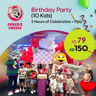 Celebrate your Kids Birthday Party for 10 Kids from Chuck E.Cheese