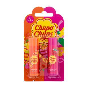 Chupa Chups Watermelon & Peach Lip Balm 2 × 4 g