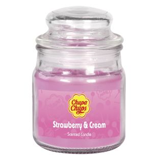 تشوبا تشوبس - شمعة برائحة الفراولة والكريمة 85 جم