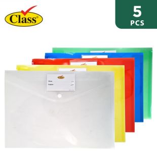 Class Clear File Folders 5Pcs Set