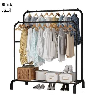 Multipurpose Clothes Rack with Bottom Shelf 150 x 110 x 40cm