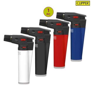 CLIPPER Torch Jet Lighter – Assorted Color – 1 Pc
