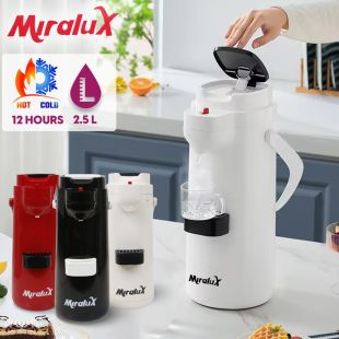 Cold and Hot Drinks Pump Thermos 2.5L by Miralux