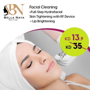 Deep Skin Cleansing + Hydrafacial Full Steps + Rf + Hyfrequency Pore Tightening + Free Lip Freshness at Bella Naya Skin Care
