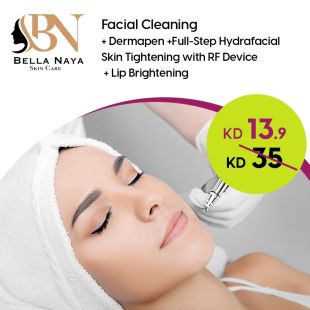 Deep Skin Cleansing + Hydrafacial Full Steps + Rf + Hyfrequency Pore Tightening + Dermapen + Free Li