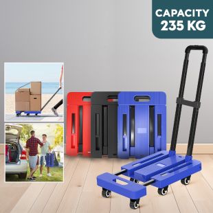 6 Wheels Foldable Trolley with 235 Kg Load