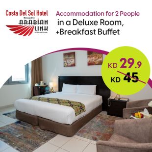 Enjoy a 1-Night Stay in a Deluxe Room for 2 Persons at Costa Del Sol - Arabian Link International Co.