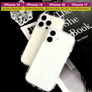 غطاء حماية شفاف بتصميم Cat Ears لهواتف آيفون