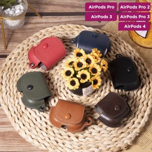 غطاء حماية جلد أنيق لسماعات AirPods