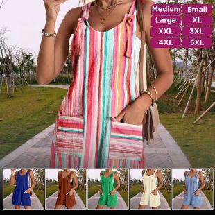 Elegant Summer Belted Shorts Bodysuit for Women