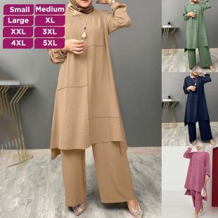 Loose Long Sleeve 2-Piece Tracksuit Set For Women