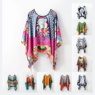 Summer Silk Shawl For Women 110 x 110cm