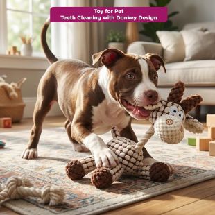 Toy for Pet Teeth Cleaning with Donkey Design