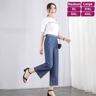 High-Waisted Slimming Casual Wide Leg Trousers For Women