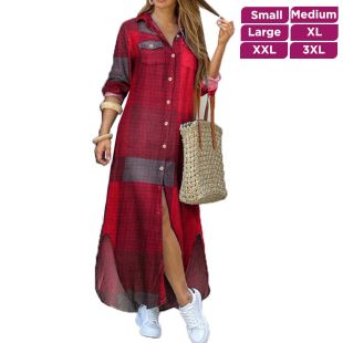 Long Buttoned Dress for Women