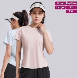 تيشيرت رياضي شبكي خفيف للسيدات