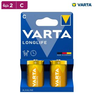 مجموعة من 2 بطارية Longlife حجم C من VARTA