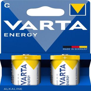 مجموعة من 2 بطارية Energy حجم C من VARTA