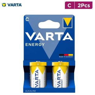 Pack of 2 Pcs C Energy Batteries by VARTA