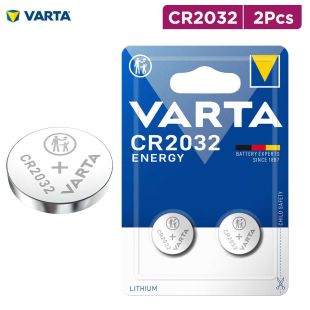 Pack of 2 Pcs CR2032 Energy Lithium Batteries by VARTA