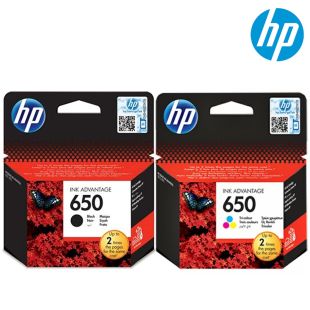 HP 650 Original Ink Cartridge (Black or Color)