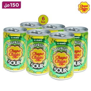 تشوبا- مشروب الفوار بنكهة التفاح الأخضر الحامض 150 مل × 6
