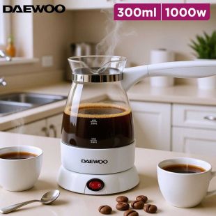 1000W Turkish Coffee Maker Glass Pot 300ml by Daewoo