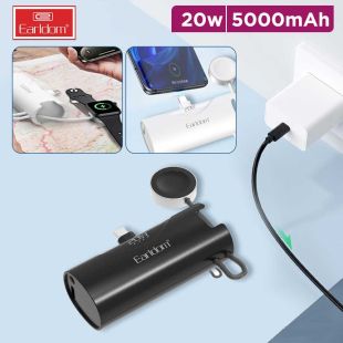 Fast Charging Mini Powerbank 5,000 mAh 20W Type-C with Smart watch charger by Earldom