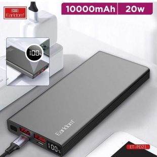 10000mAh Power Bank with 2 USB-A and USB-C Ports 20W by Earldom