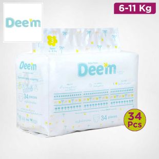 Deem Baby Pull Up Pants 3 M (6-11)kg (34) pcs
